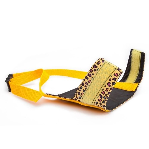 Focinheira para cães Pappy Leopard com fecho de velcro