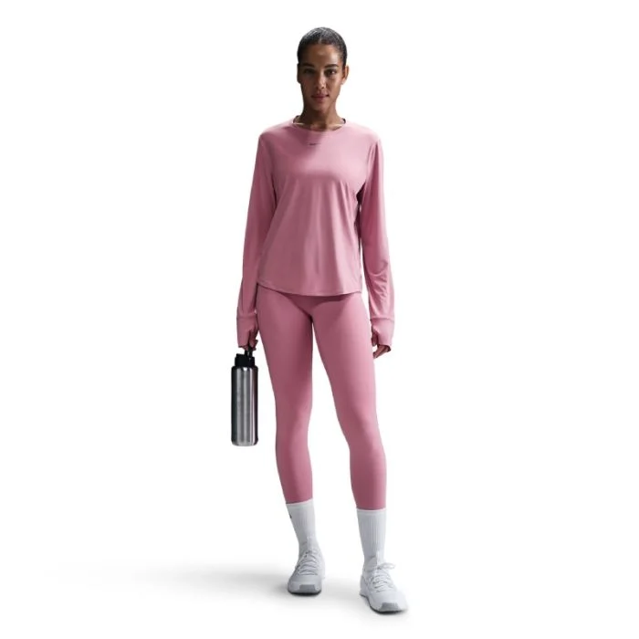 Nike Dame Trøjer Dri-FIT One Classic Long Sleeve Tee Pink