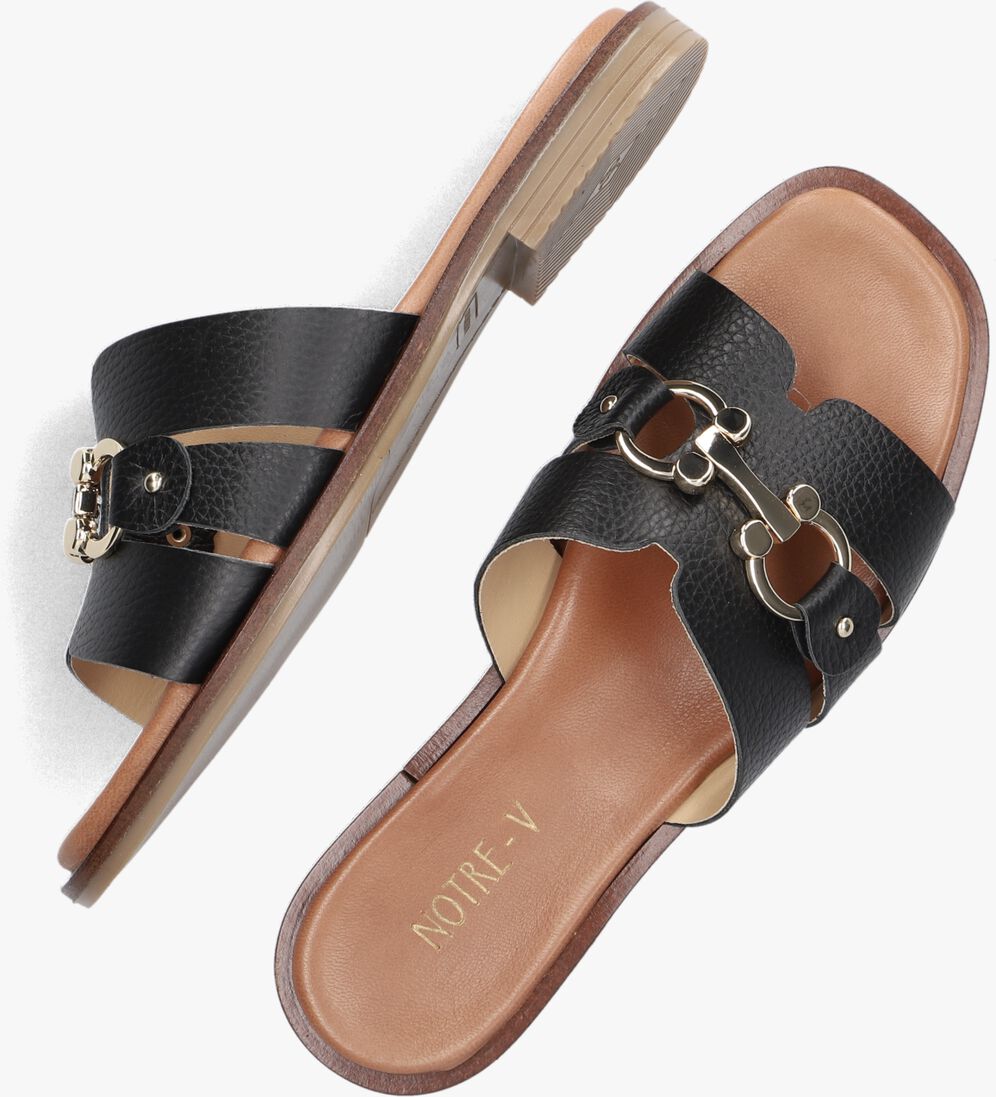 NOTRE-V zwarte notre-v slippers 22718