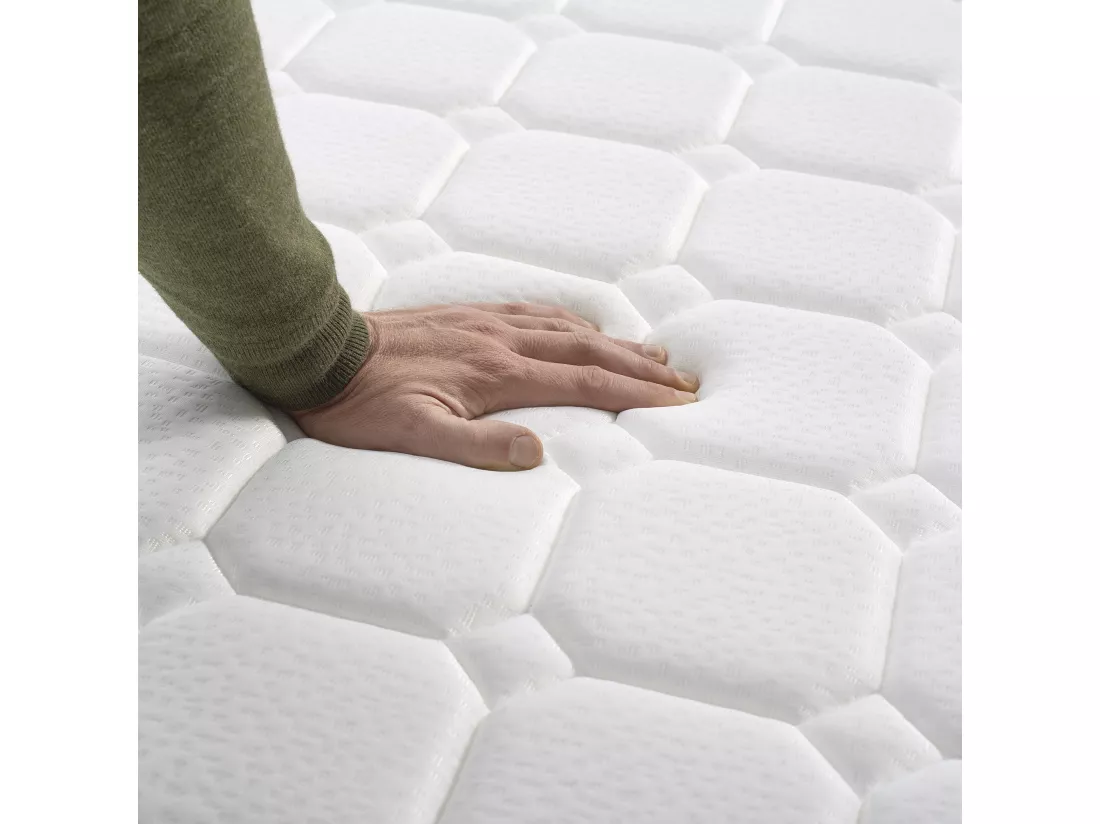Naturalex - Matelas Extrafresh 140x190 cm - Mousse à mémoire de forme HR - Soutien Blue Latex - 7 Zones, Tissu Respirant, Réversible été, hiver - Haute Qualité