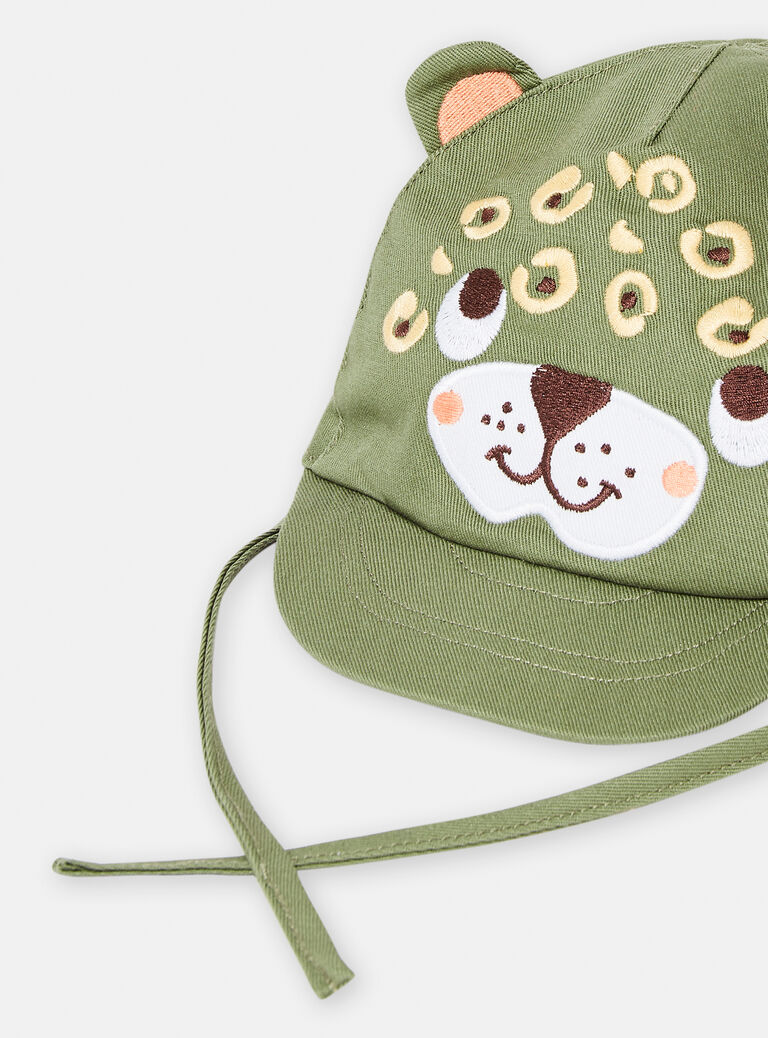 Casquette à motif tête d'ourson brodé pour bébé garçon