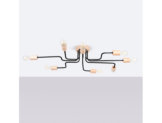 SOLLUX LIGHTING - Lustre timbo 8 noir