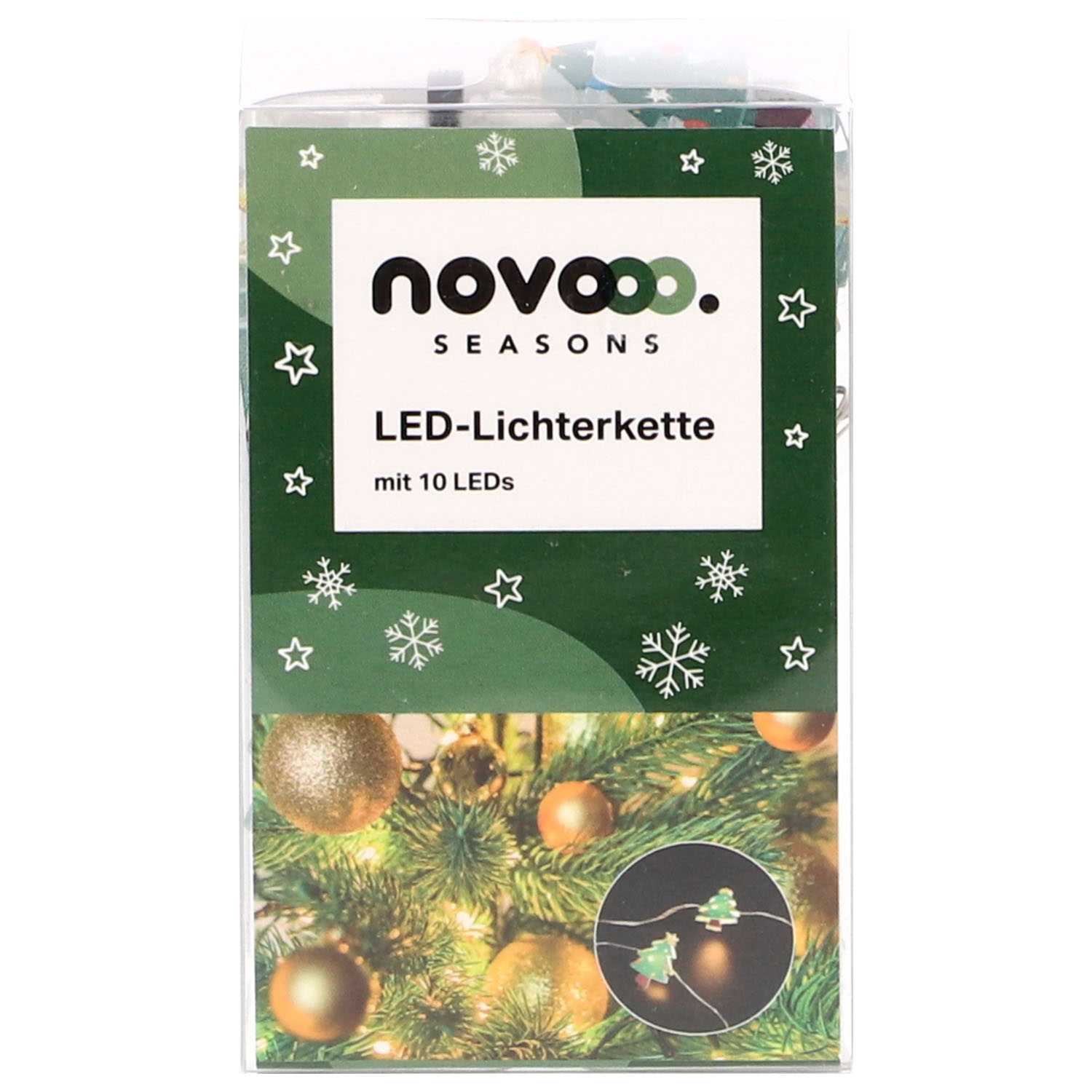 novooo Lichterkette 10LED Acrylfiguren 4f