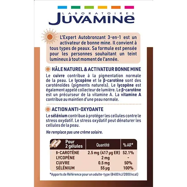 Juvamine Autobronzeador Ativador de Brilho 60 cápsulas