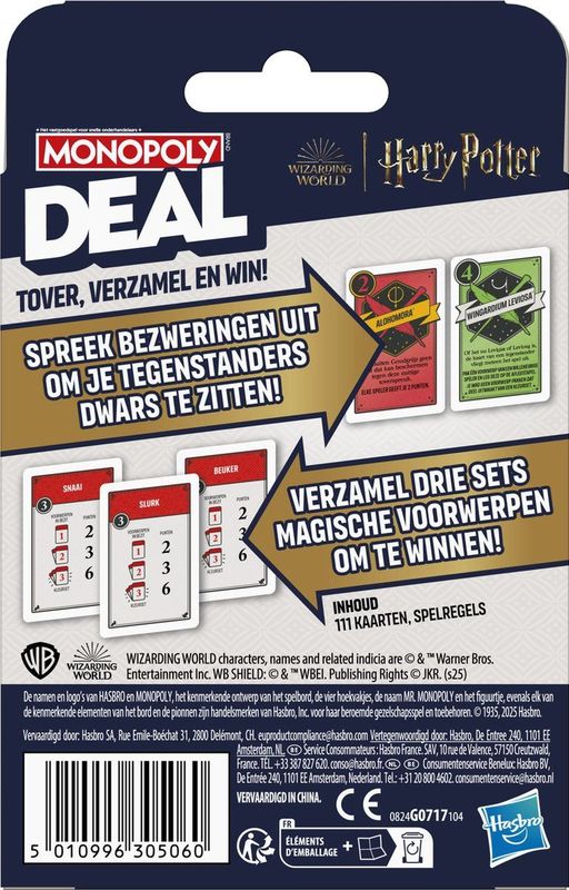Monopoly Deal - Harry Potter - Kaartspel - Nederlandse Versie