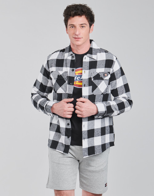 Dickies - NEW SACRAMENTO SHIRT BLACK - Noir / Blanc