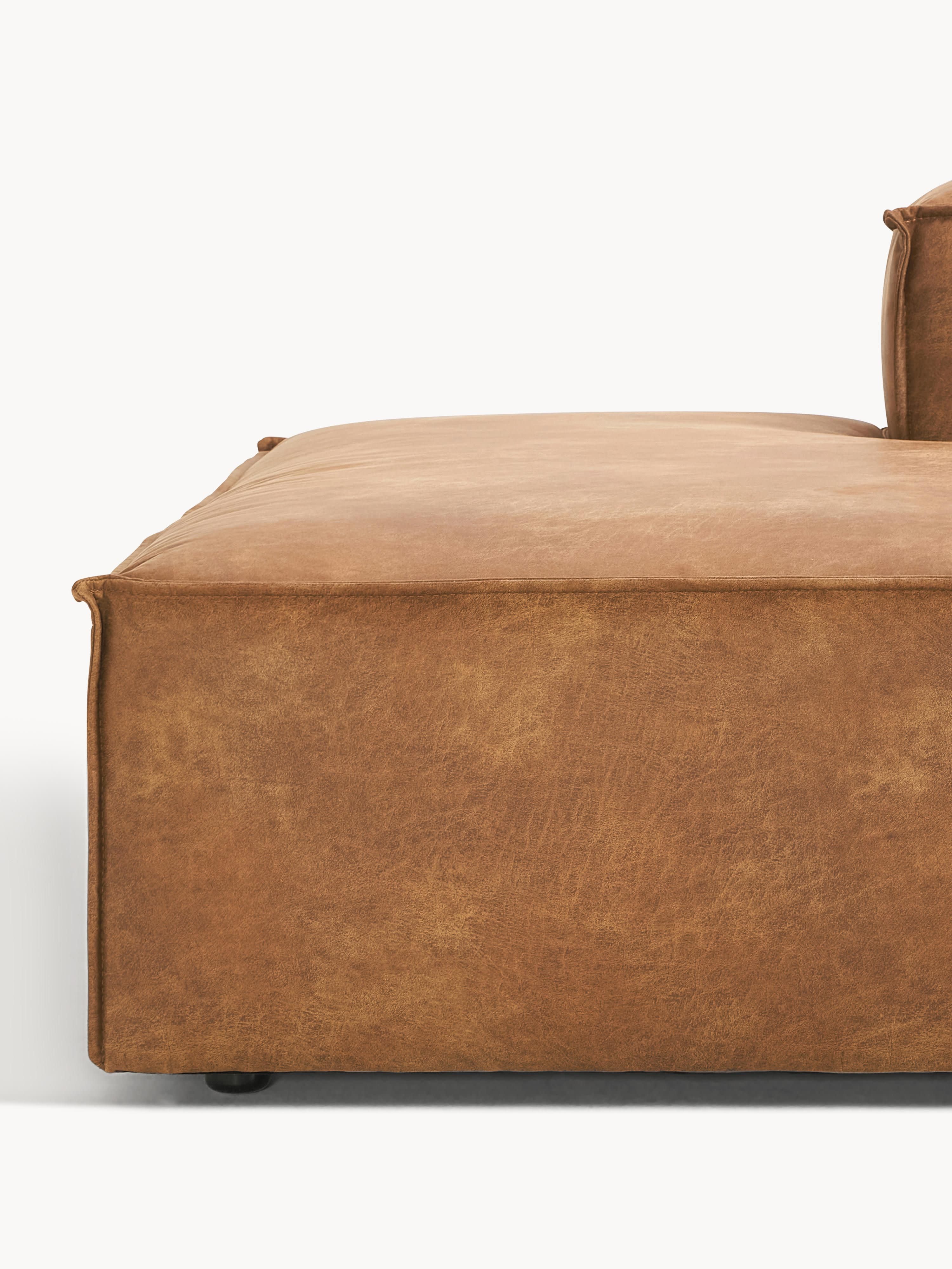 Modulaire XL chaise longue Lennon van gerecycled leer