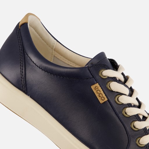Ecco Soft 7 W Sneakers blauw Leer