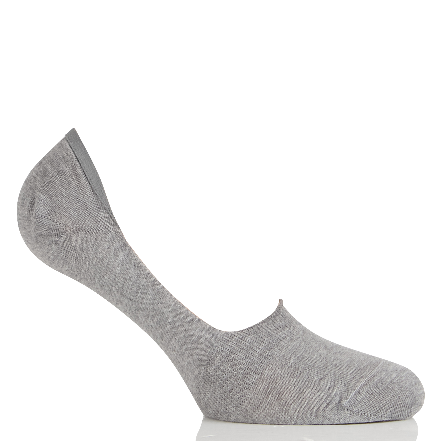Socquettes invisibles en coton mélangé | Gris