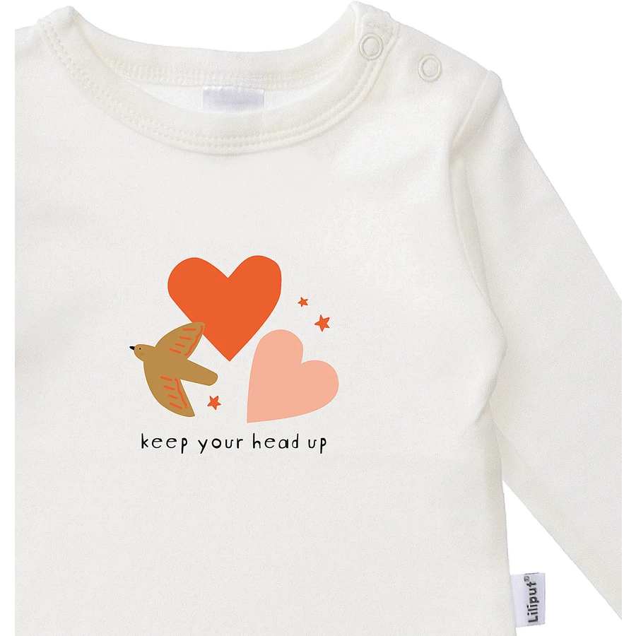 Liliput Langarmshirt Keep Your Head Up ecru