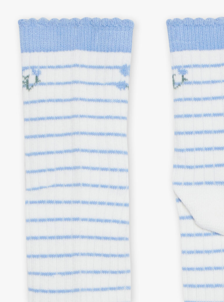 Lot de 3 chaussettes jacquard fleurs