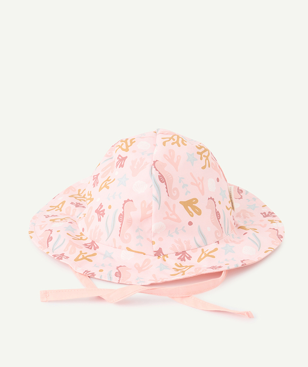 LITTLE DUTCHchapeau réversible bébé fille rose et imprimé à fleurs