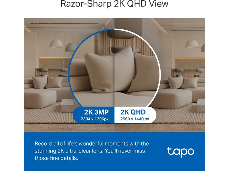 TP-Link Netzwerkkamera Tapo C220 Schwenken/Neigen AI Home Security Wi-Fi Kamera