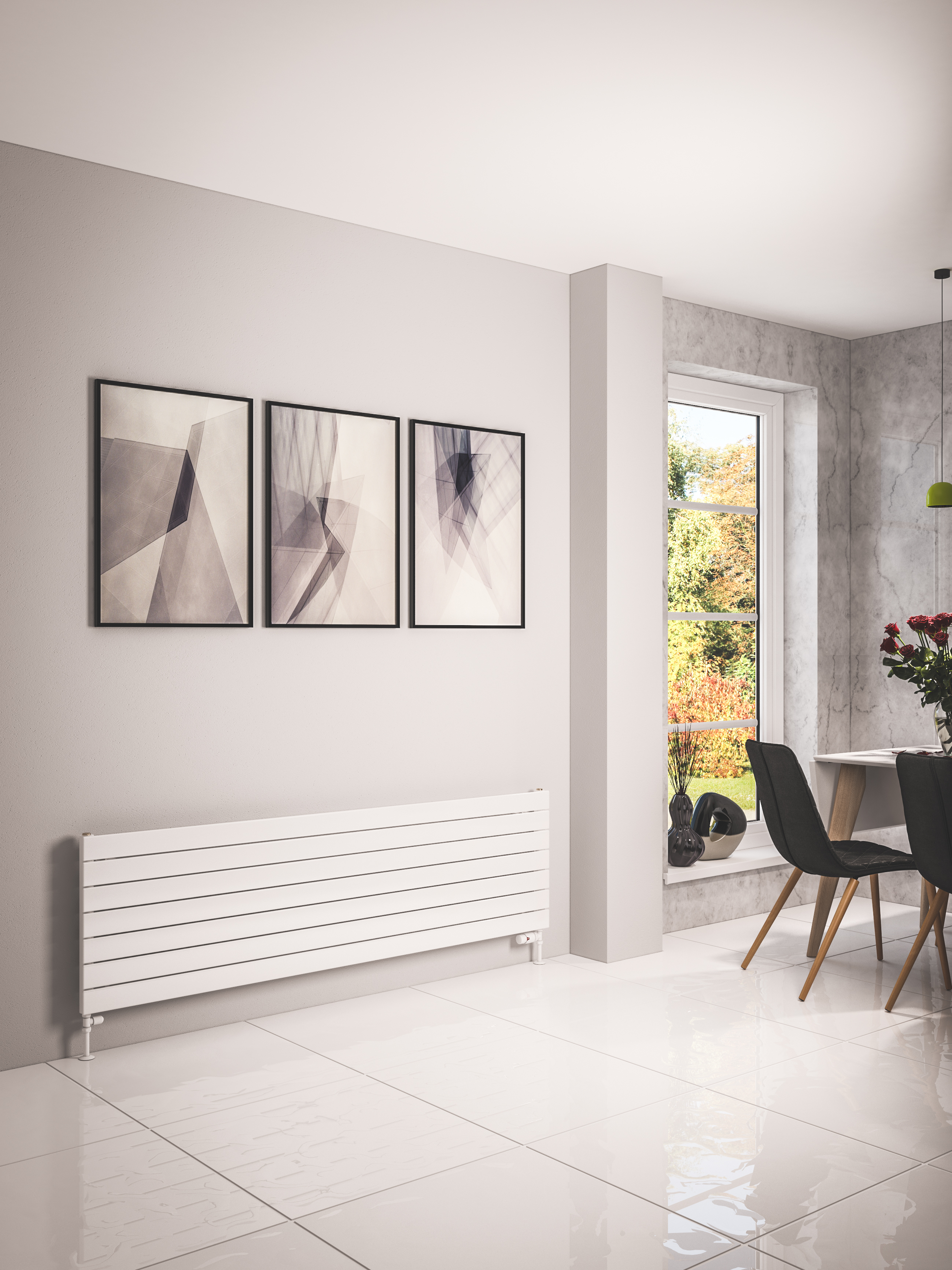 Eastbrook Addington type 10 radiator 50x180cm staal 1303W wit glans