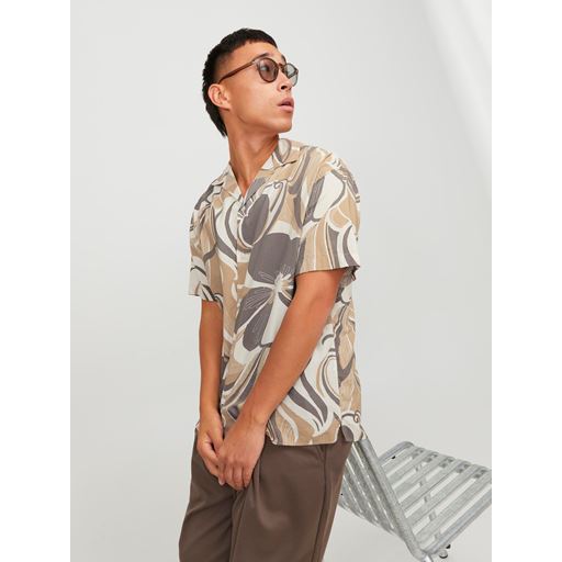 Jack&Jones Palma Resort Skjorte, Travertine, XL
