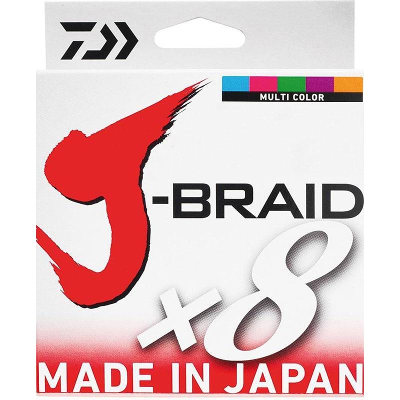 Tresse Daiwa J Braid X 8 Multicolore - 500M