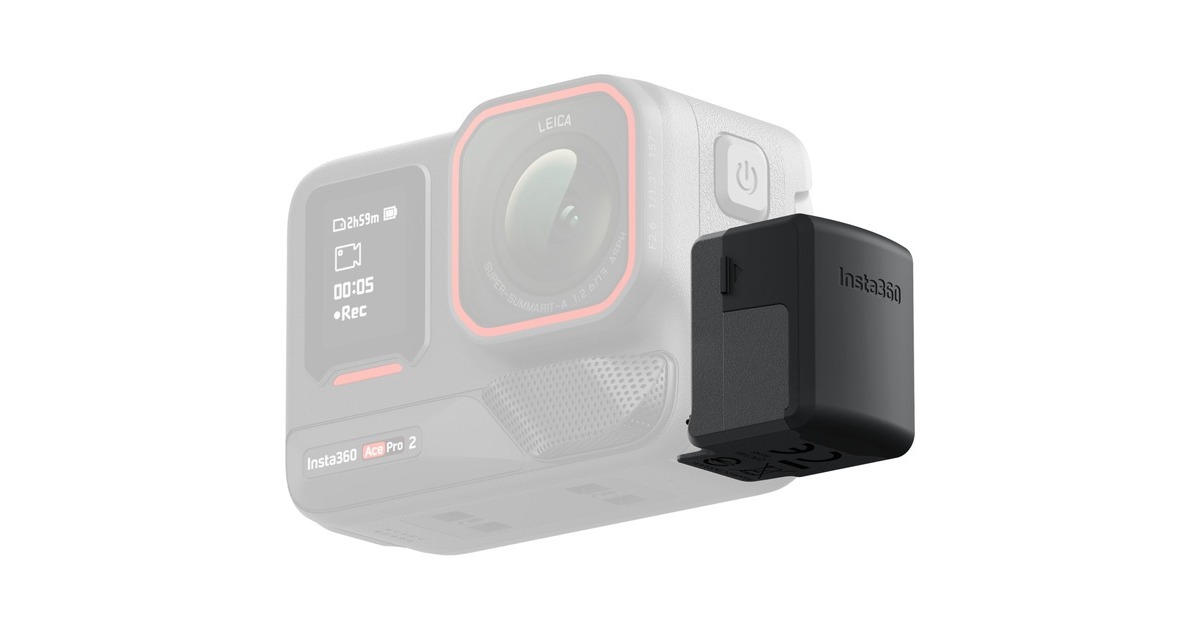 Insta360Quick Reader voor Insta360 Ace Serie kaartlezer  (Zwart, USB-C, Lightning)