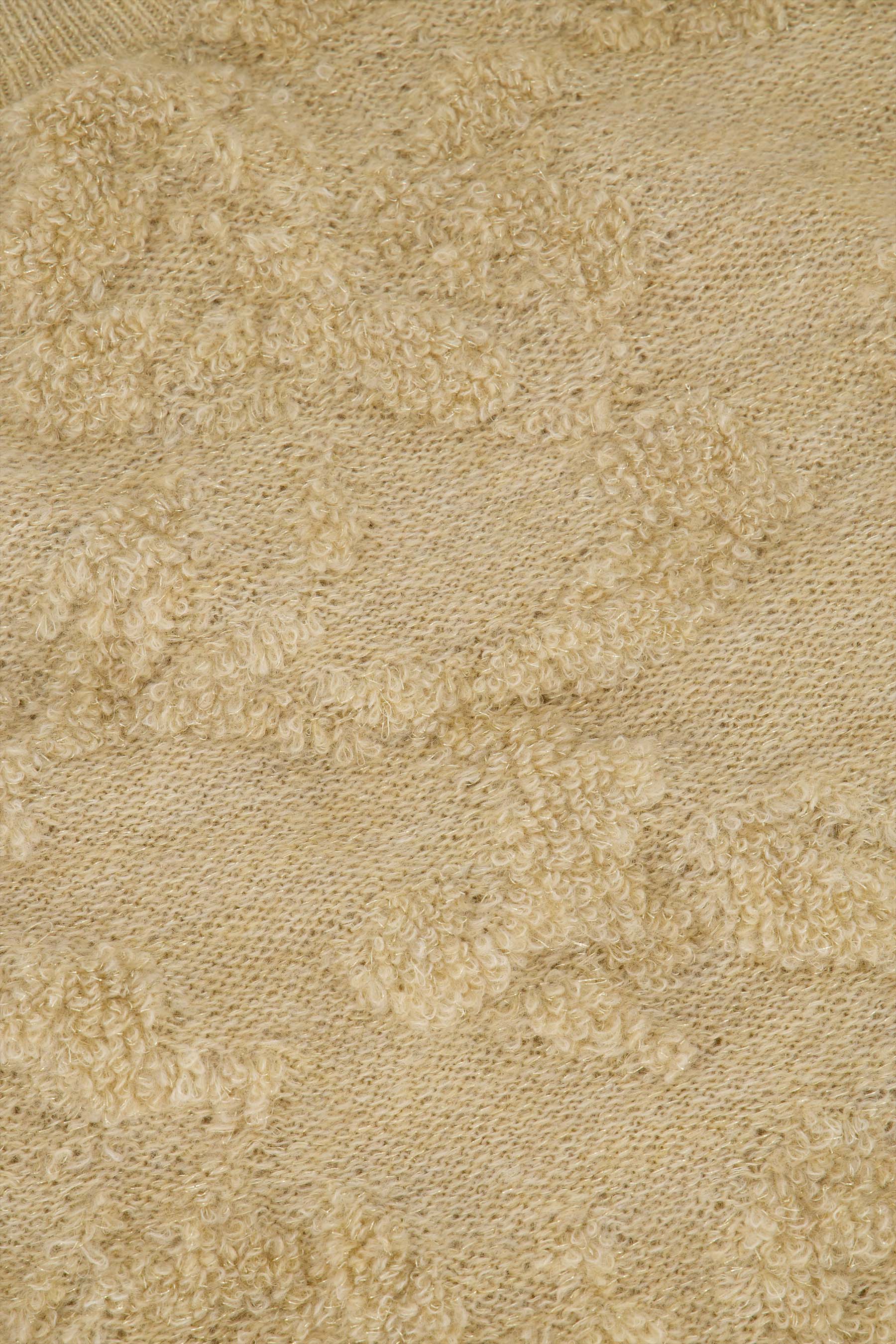 mouwloze trui met lurex jacquard