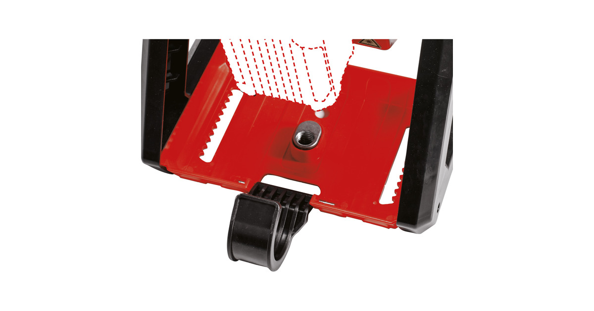 EINHELLAcculamp TE-CL 18/2000 LiAC Solo verlichting  (Rood/zwart, Accu en oplader niet inbegrepen)