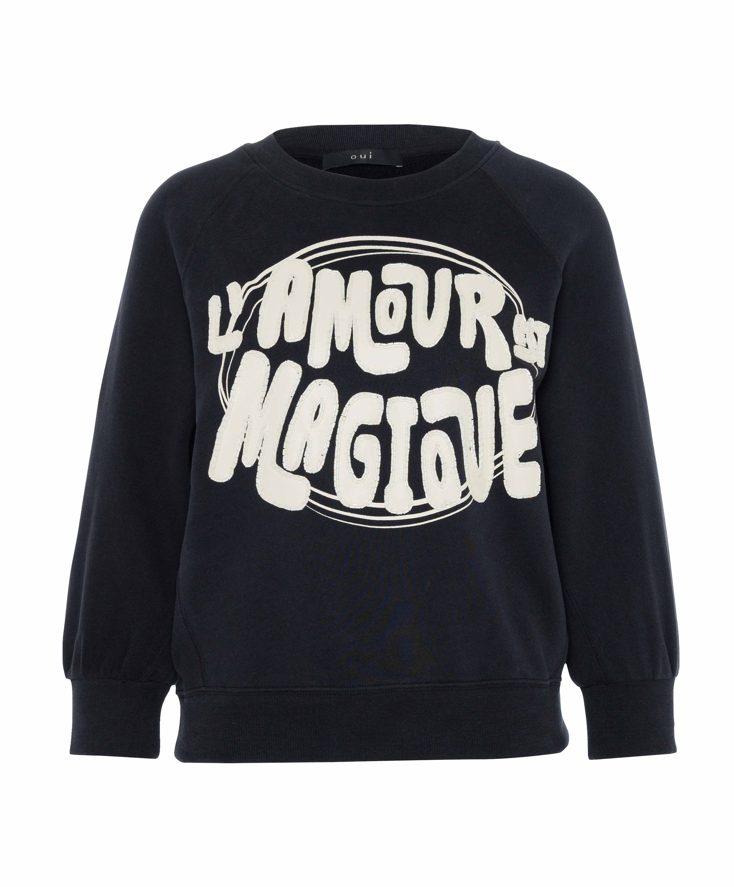 OUI Dames sweater zwart