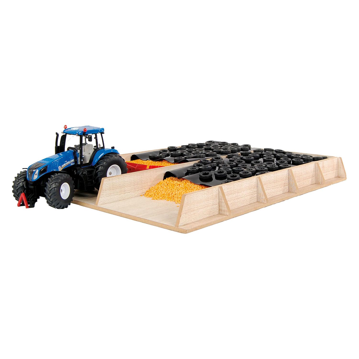 Kids Globe Sleufsilo Hout 1:32