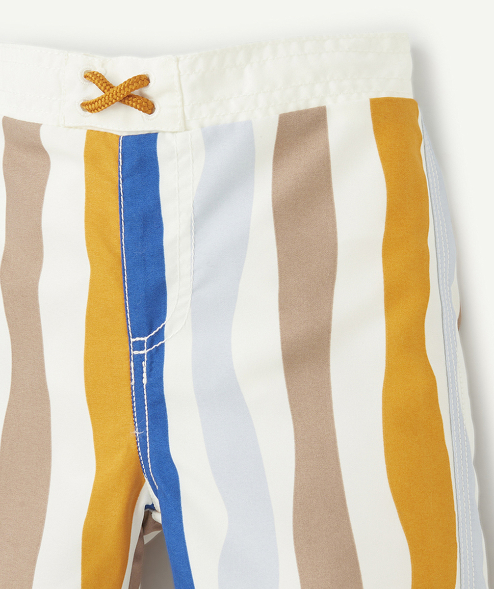 LASSIGSHORT DE BAIN ANTI-UV BÉBÉ GARÇON AVEC RAYURES COLORÉES
