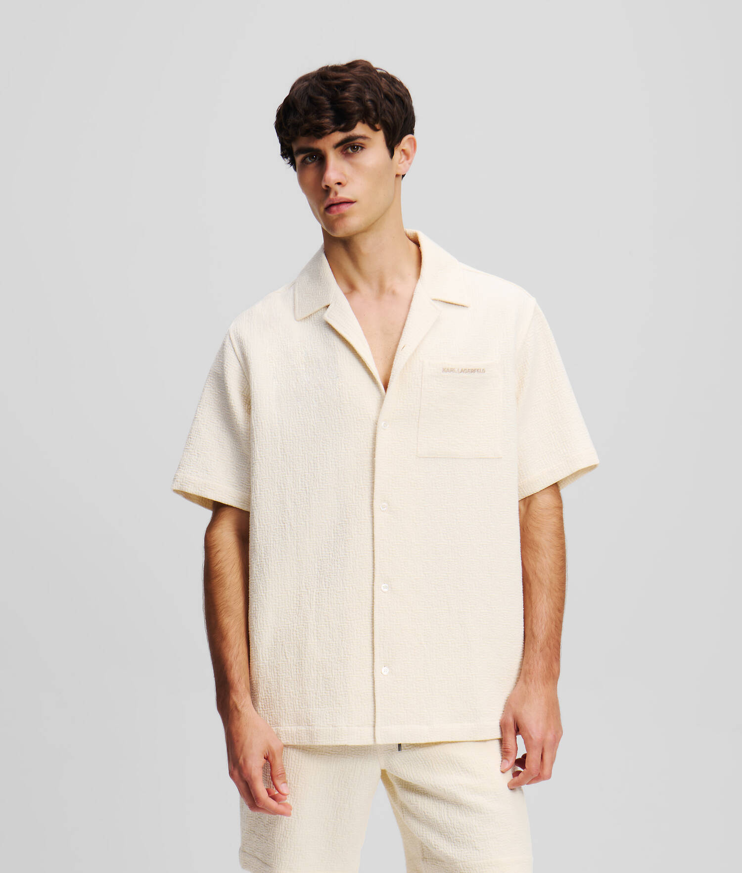 Chemise à manches courtes légère - Crème Cannoli