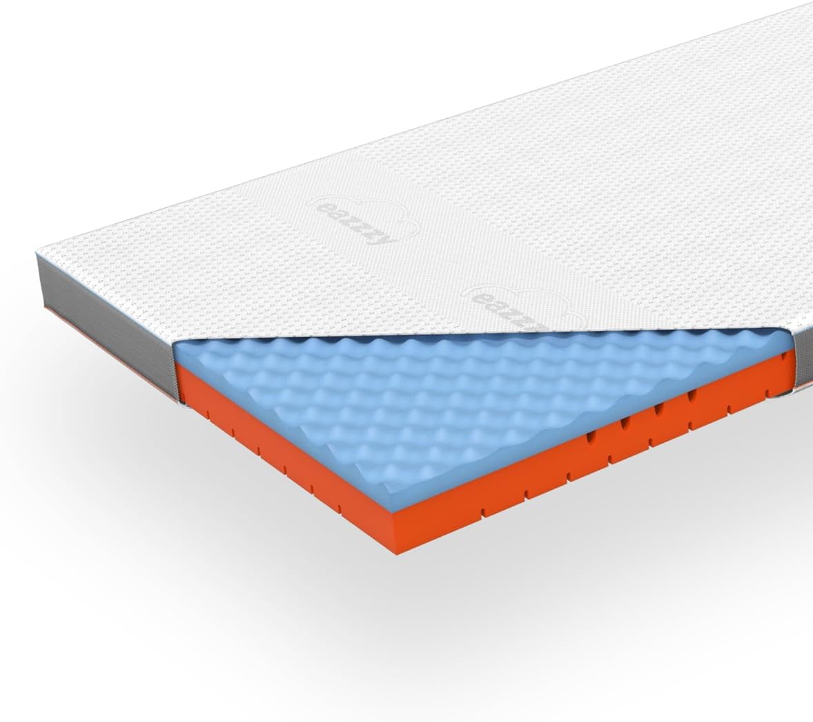 Genius eazzzy Topper Premium Cube Advance 9 cm Höhe, Matratzentopper, 2 in 1 Wende Topper mit Cooling Funktion, Memory Schaum, atimungsaktive Cover mit antibakterieller Wirkung Größe 180 x 200 x 9 cm