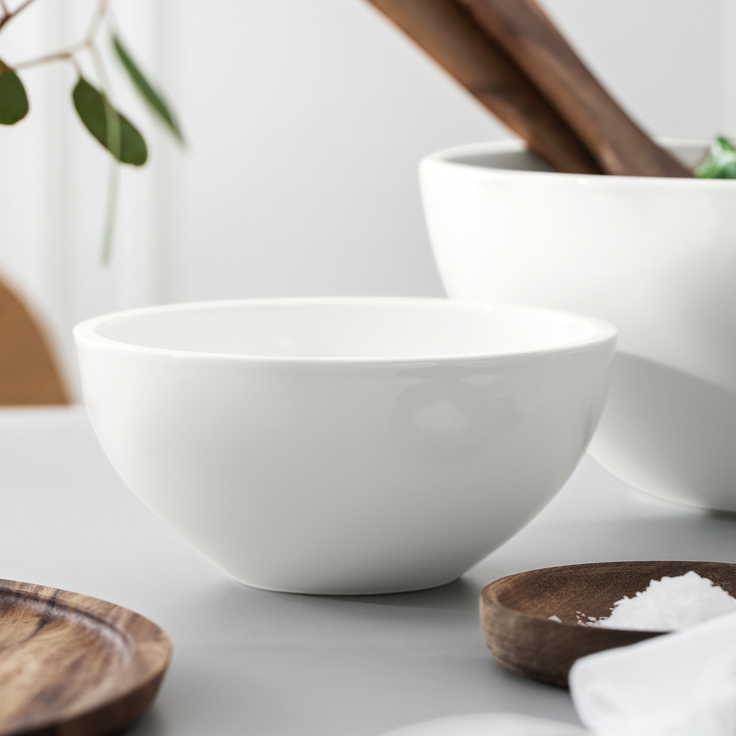 Artesano Salad serving bowl White, 25.4 oz, Premium Porcelain