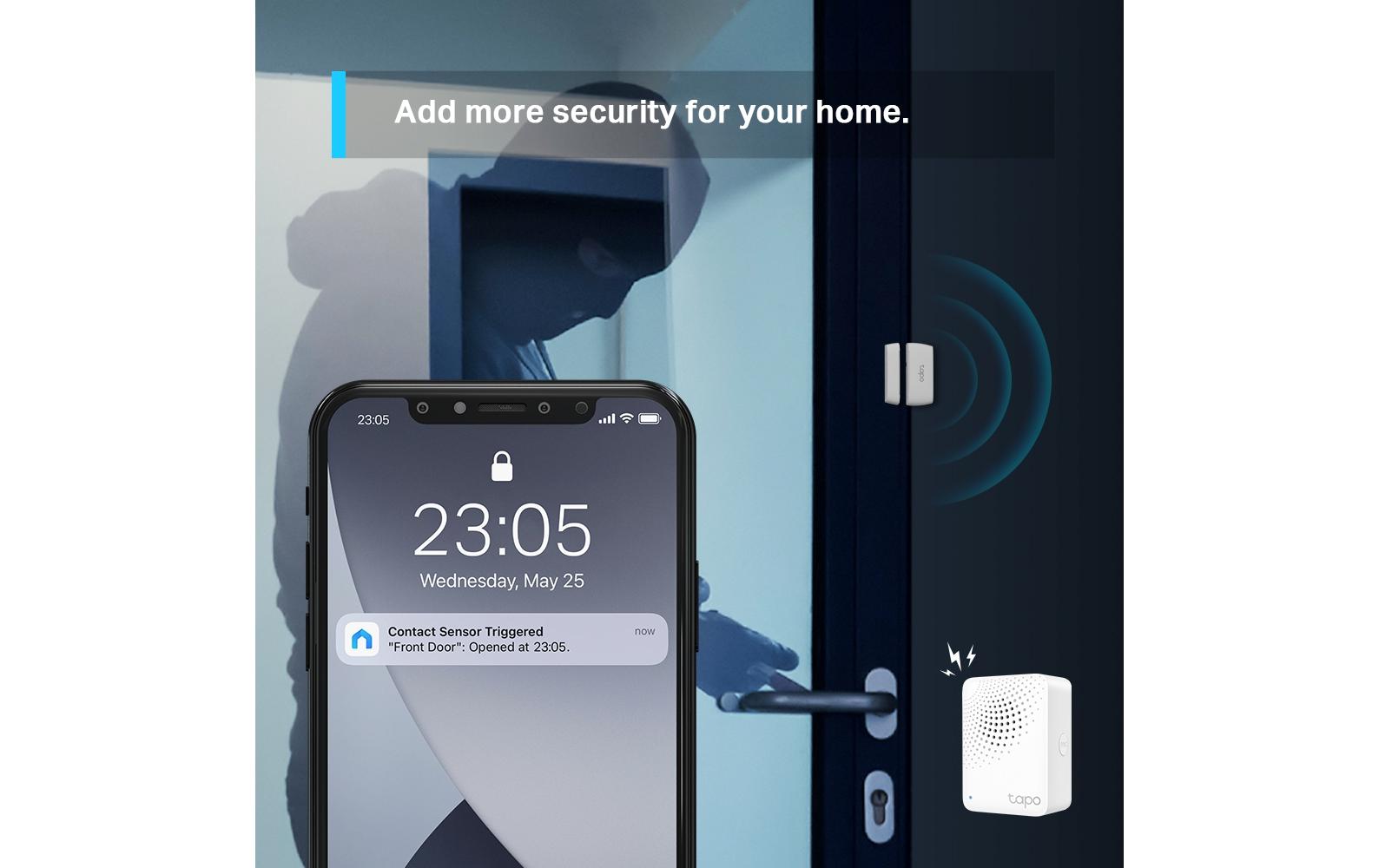 Smart-Kontaktsensor Tapo T11024/7-Erkennung von Türen und Fenstern