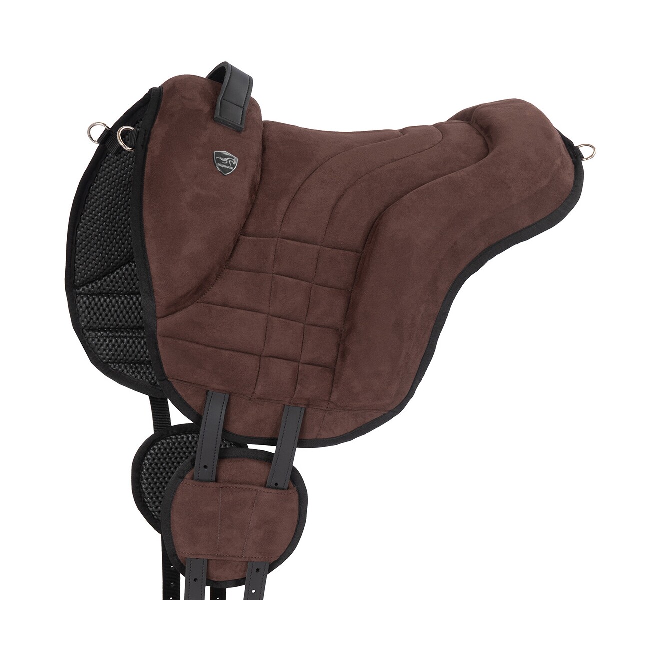 Equinate Reitpad Harper aus synthetischem Wildleder braun L