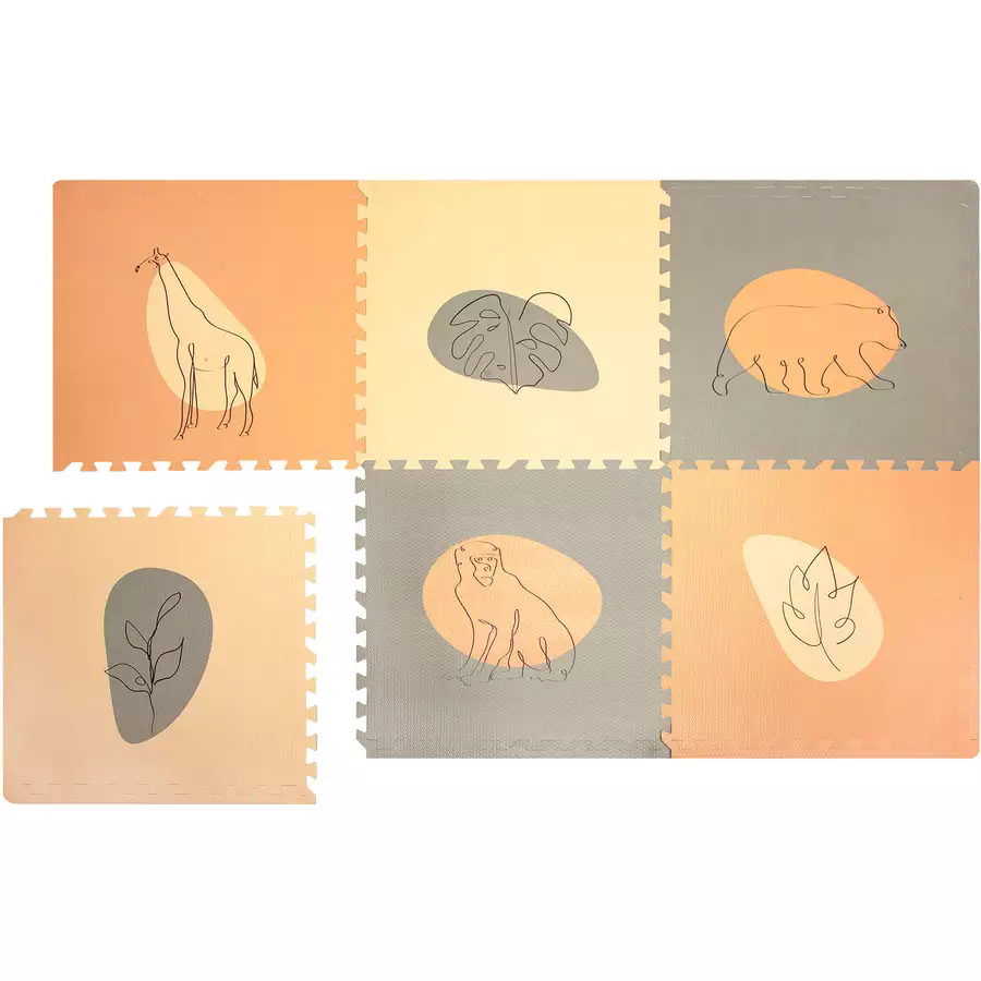 Hakuna Matte XXL Puzzlematte – Jungle Sunset 180x120 cm