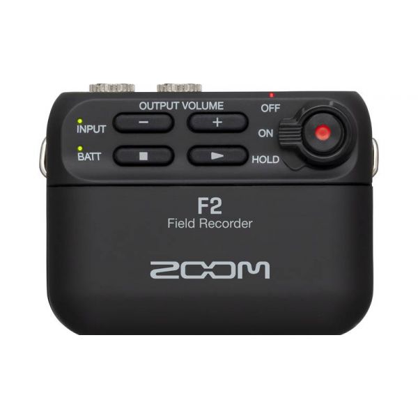 Zoom Gravador F2 32bit Black   Microfone Lavalier