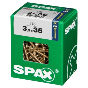 Spax schroef pozi yellox 3,5x35 mm 175 stuks