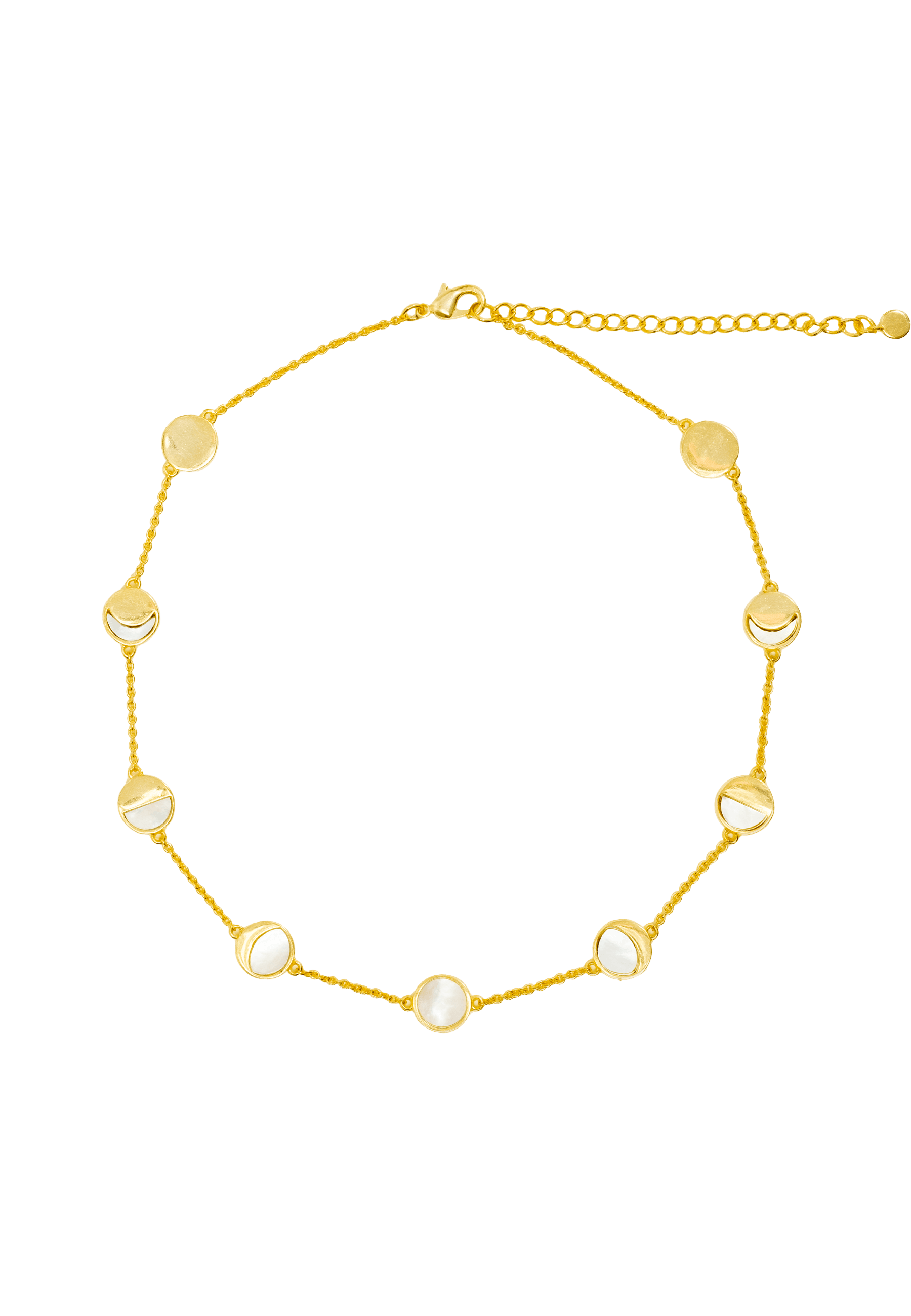 MOON CIRCULATION - Choker lunaire | Doré