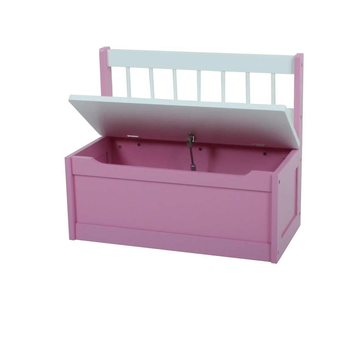 2er Set Holz Kinder Truhenbank Truhe Sitzbank Bank Spielkiste Kindermöbel pink