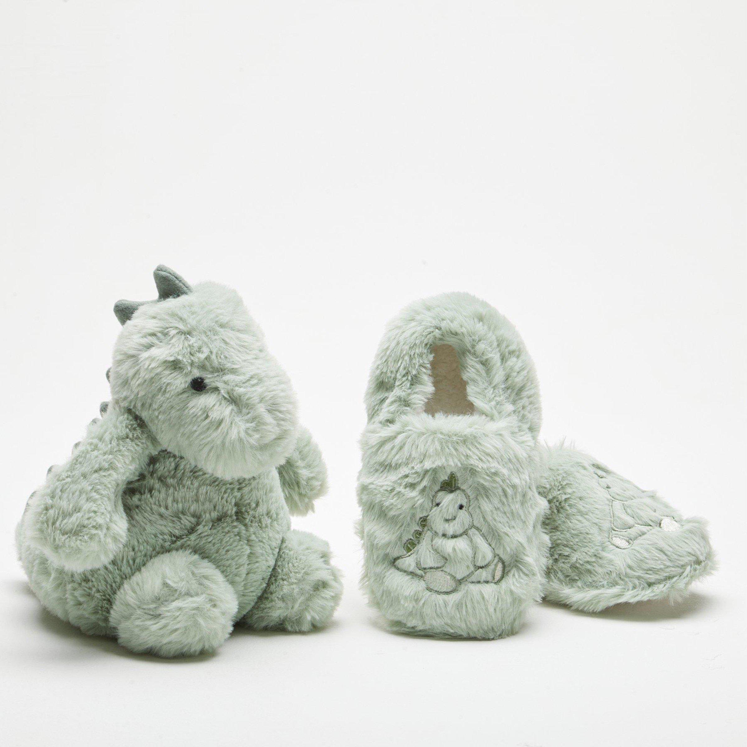 Be You Studio Boys Dinosaur Slipper and Toy Set