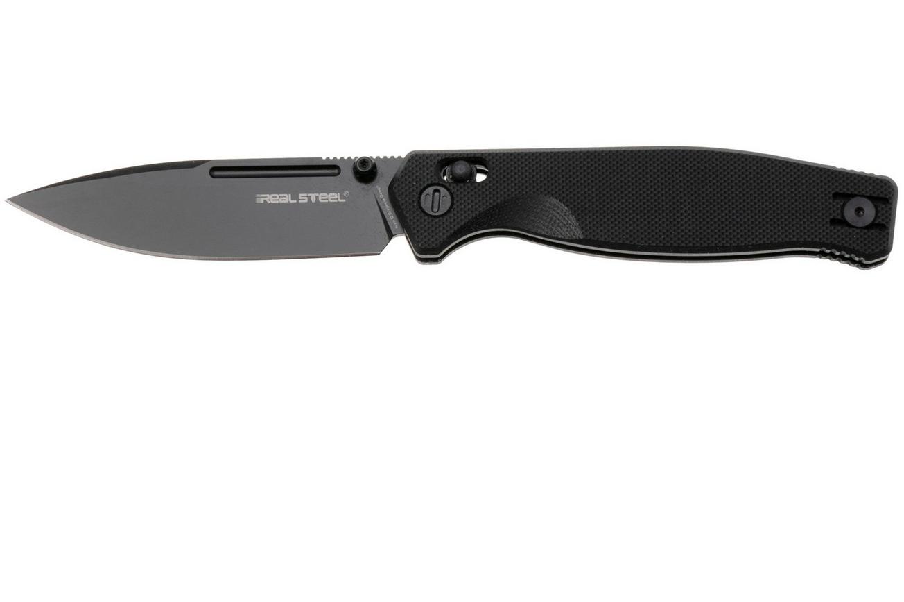 Real Steel Huginn Compact 7653BB, Black PVD VG-10, Black G10 zakmes, Ivan Braginets design