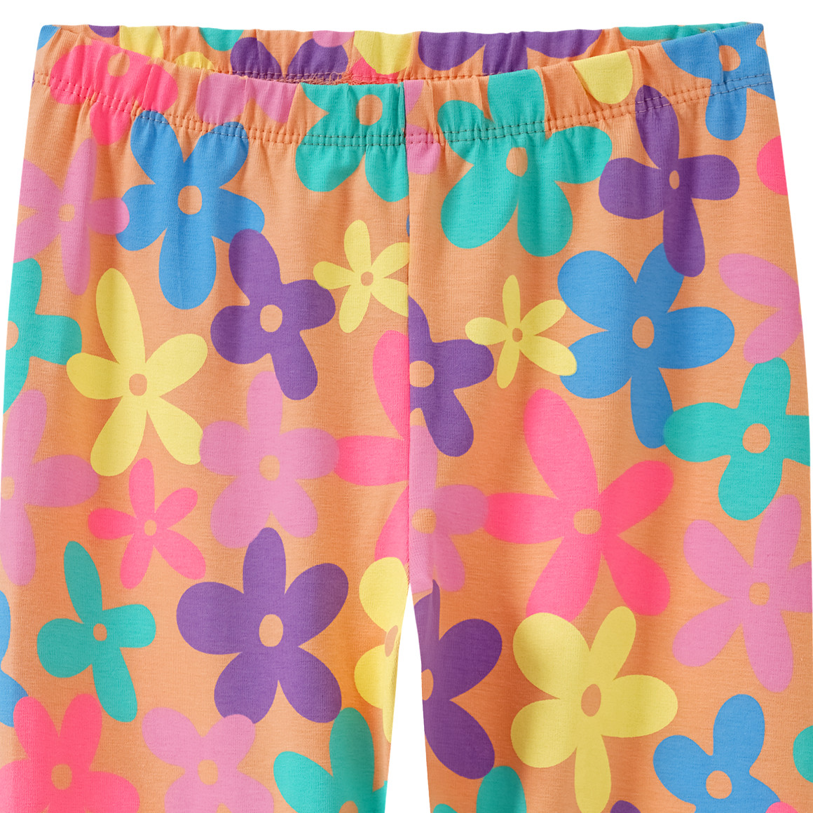 Topolino Mädchen Capri-Leggings mit Allover-Print orange / bunt