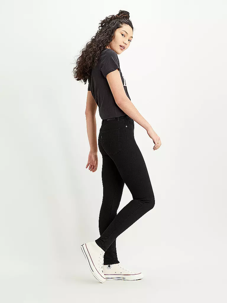 LEVI'S® Jeans High-Super-Skinny-Fit MILE schwarz