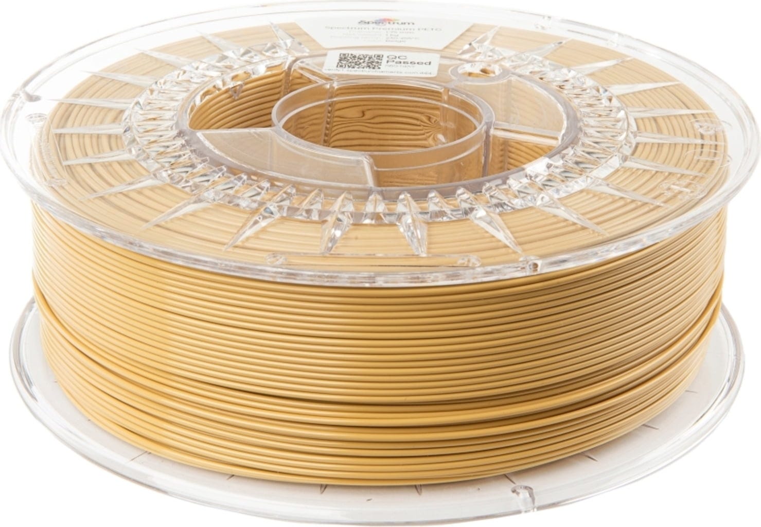 Spectrum  PETG Premium Beige, 1,75 mm / 1000 g    Vielfältiges Filament mit hoher Transparenz & Temperaturbeständigkeit