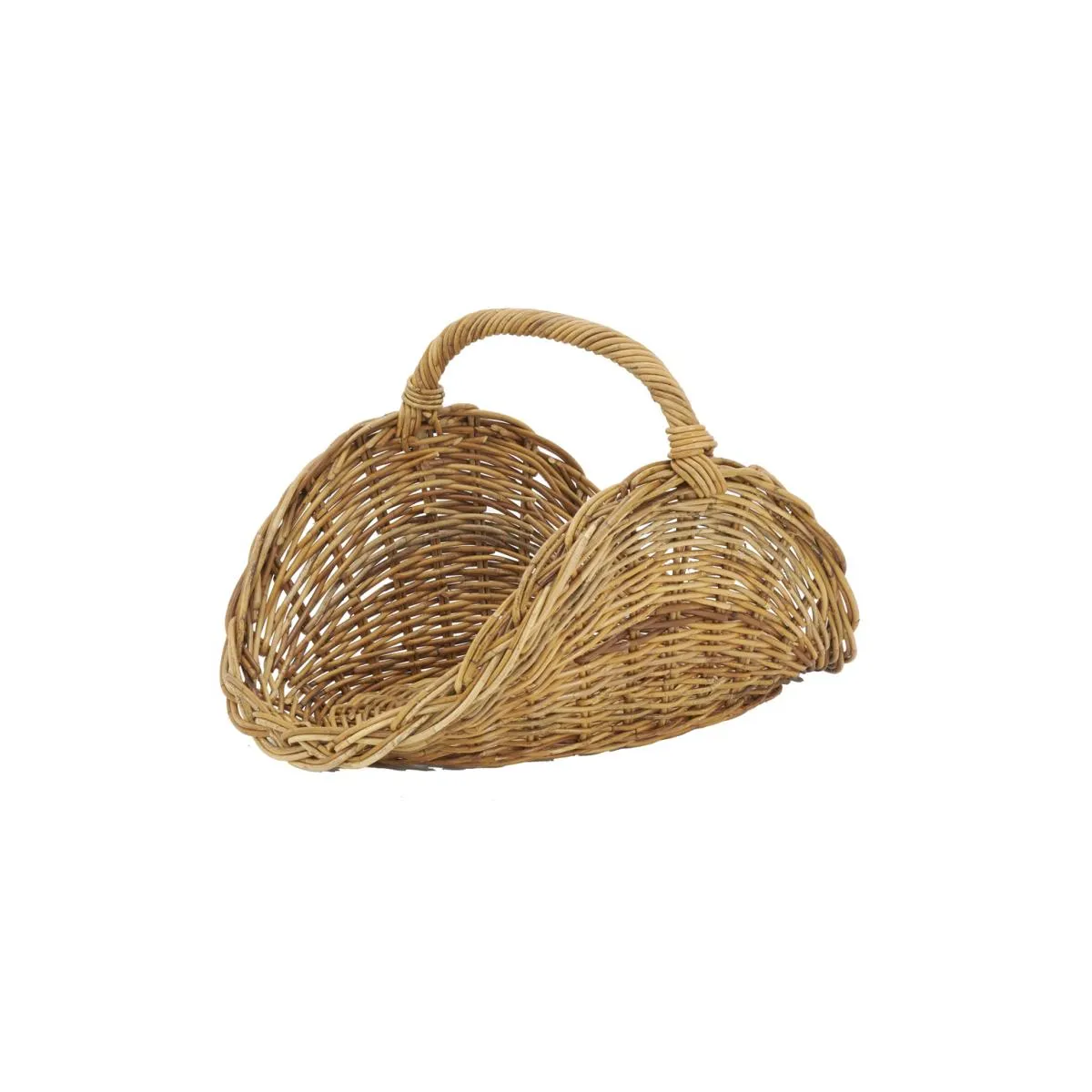 Aubry Gaspard Panier à bûches en poelet oval - Miel