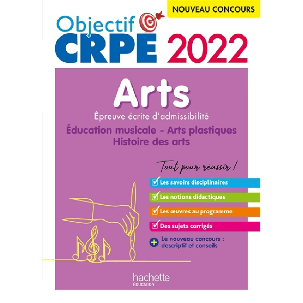 Arts : éducation musicale, arts plastiques, histoire des arts : épreuve écrite d'admissibilité, nouveau concours 2022 · Occasion
