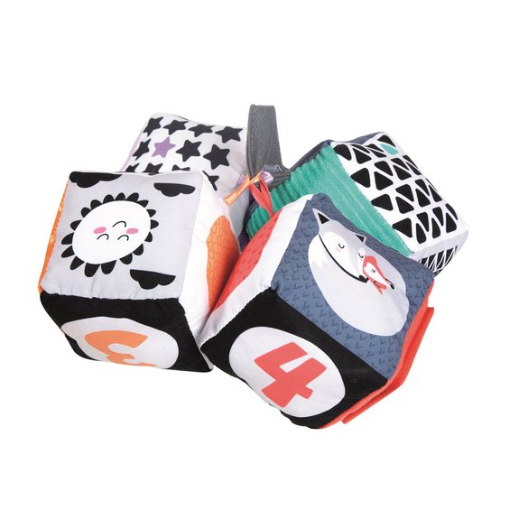 Cubes en tissu - Noir et blanc