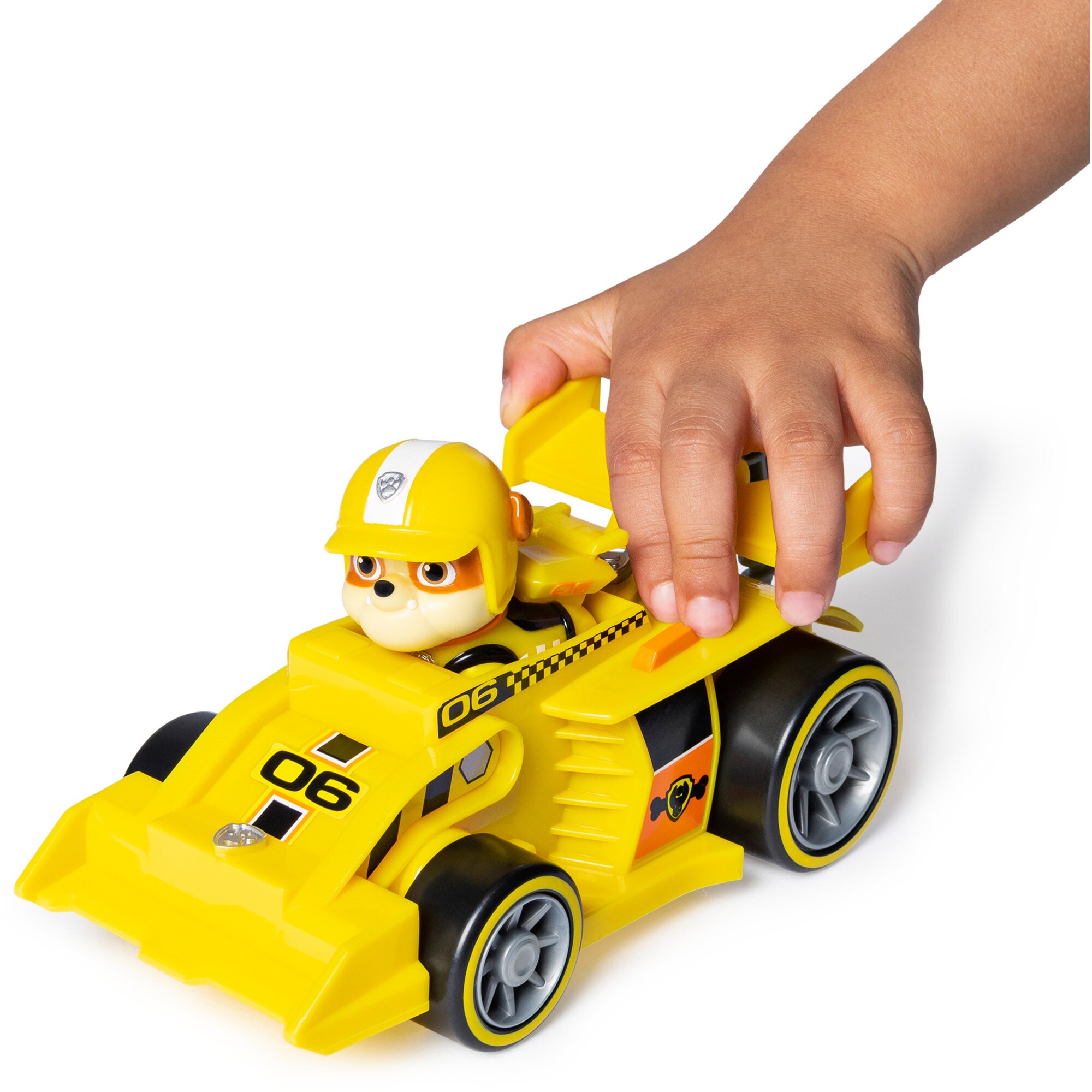Spin Master Spielfahrzeug Paw Patrol - Ready, Race, Rescue, Rubbles Race & Go Deluxe Basis Fahrzeug