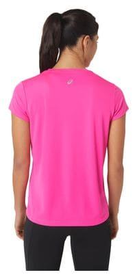 Maillot manches courtes Asics Fujitrail Logo Rose Femme