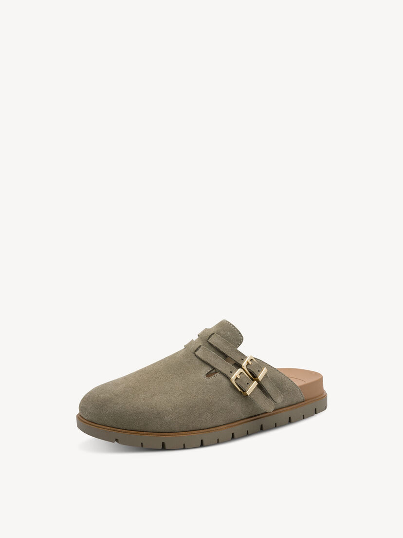 Leren Slipper - groen