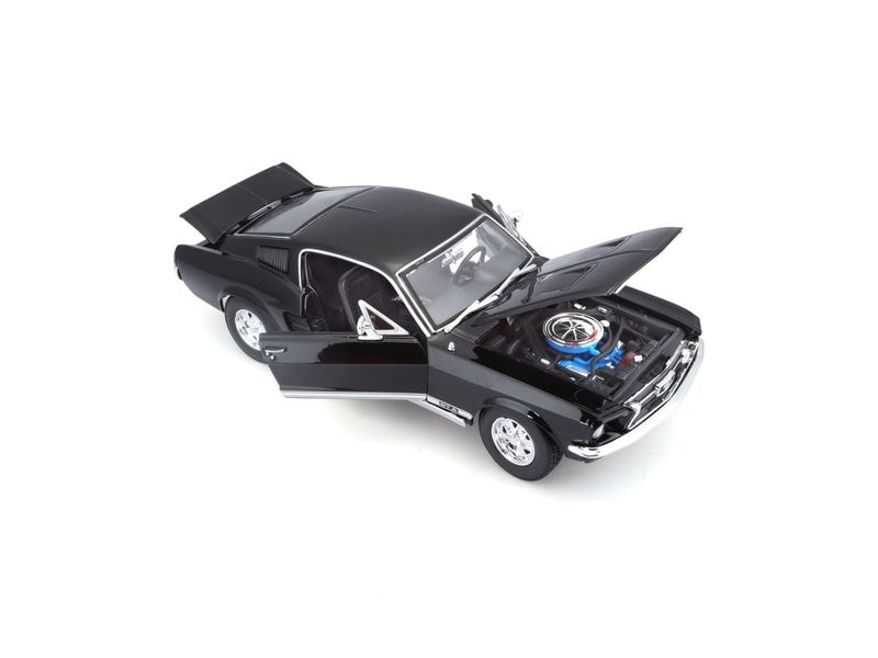 Maisto Ford Mustang 1967 1:18, Schwarz Sammlermodell im Massstab 1:18