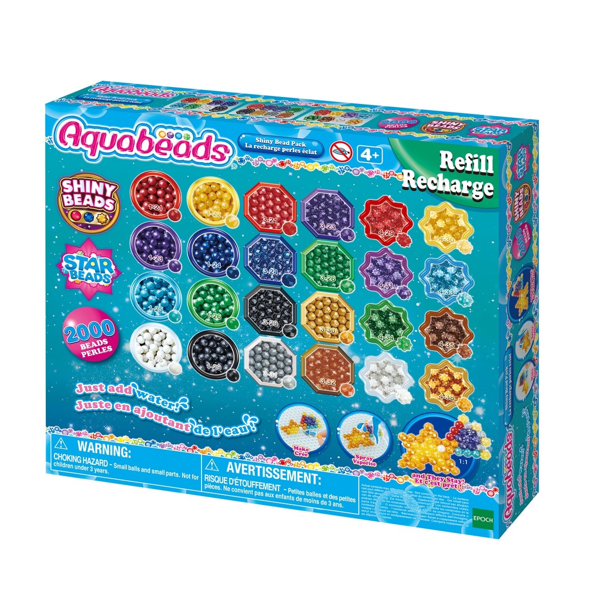 Aquabeads : recharge perles éclats