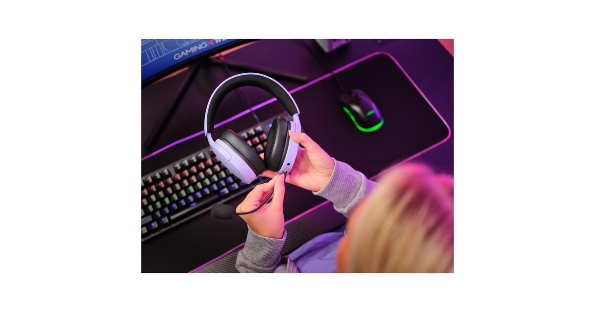 TrustGXT 490P Fayzo 7.1 USB gaming headset over-ear   (Paars, PC, PlayStation 4, PlayStation 5)